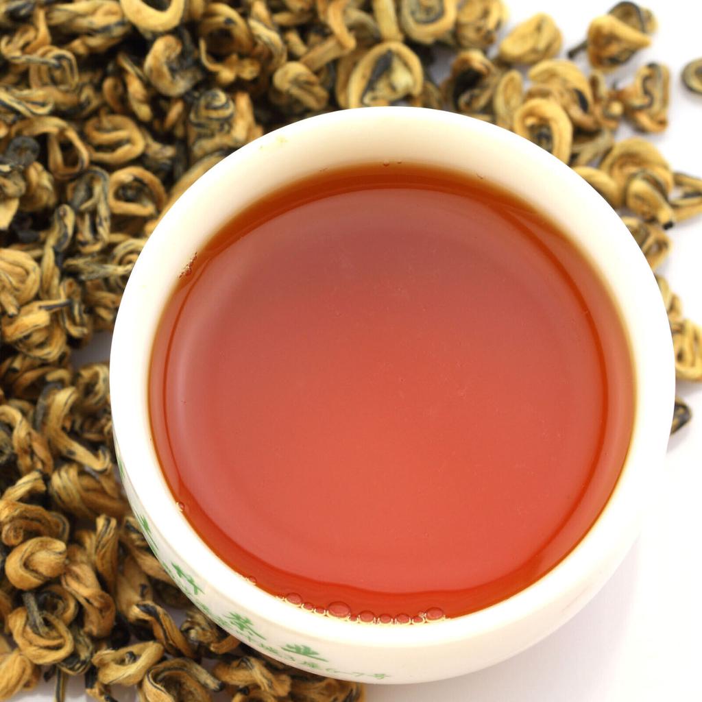 HELLOYOUNG100г Черный чай Nonpareil Supreme Yunnan Dian Hong Snail Golden Bud Tea
