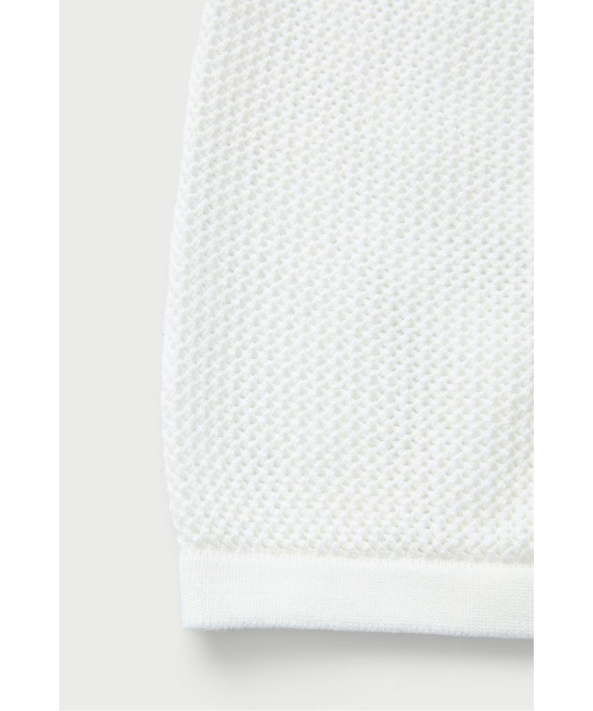 IRO Bracio Mesh Texture Short Sleeve Knit Irwam26017Whx