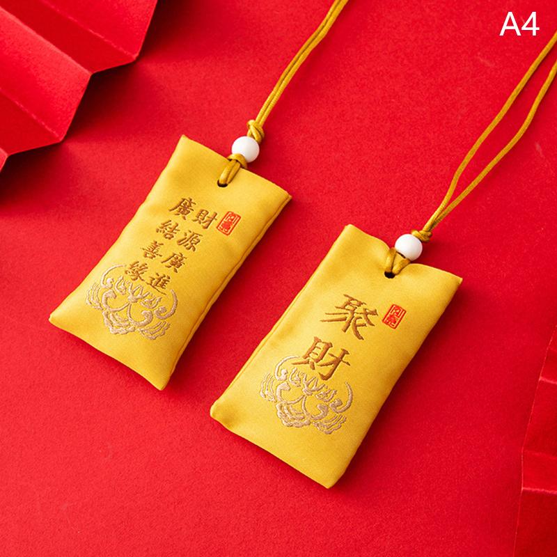 Счастливый духовный солевой мешочек Духовная соль с саше Буддийский духовный солевой мешочек Ожерелье Амулет Благословение мешочки Подвеска