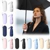 Portable 5 Fold Umbrella, Sunny And Rainy Umbrella, Sun Umbrella, Black Plastic Folding Capsule Umbrella