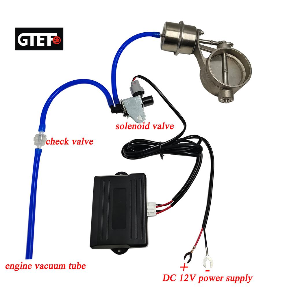 GTEFO 1 Set Car Exhaust Controller Aluminum Alloy Vacuum Pump Air Exhaust Control Wireless Remote Controller