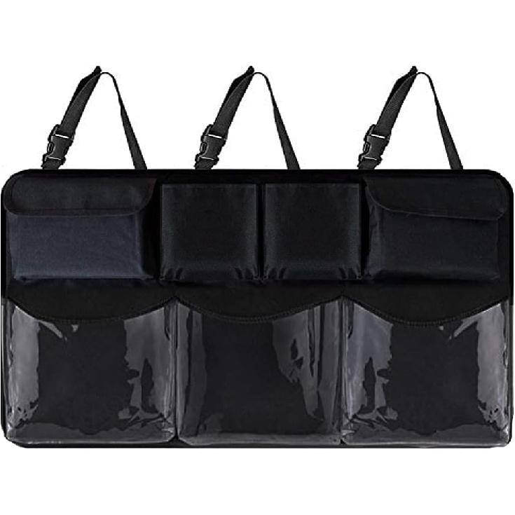 Car Trunk Organizer and Storage, Backseat Hanging Organizer for SUV, Truck, MPV,Van Collapsible Cargo Storage Bag with 7 Pockets, Car Interior