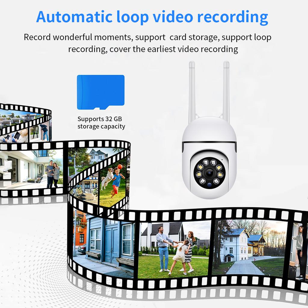 Smart Security Camera with APP Remote Control 1080p HD Home Camera with Night Vision Motion Detection Tilt 350° for Baby Pet Older