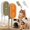 3in1 Clean Massage Pet Brush Usb Rechargeable Steam Spray Electric Massager Is Suitable For Cats And Dogs To Remove Tangles And Loose Fur Pet Grooming