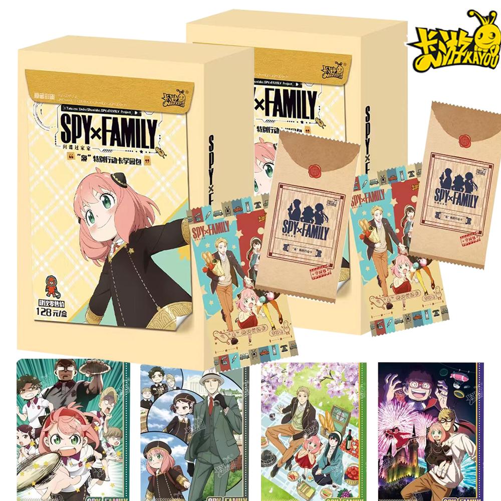 Spy Family Collection Cards Japanese Anime Interesting Cute Anya Owl Special Operations Series Cards Children's Gift Toys