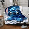 1pc S-Stitch19 Blanket, Gift, for Men and Women, Soft Blanket, Good for Sofa Bed Couch Travel, Lightweight Flannel Blanket