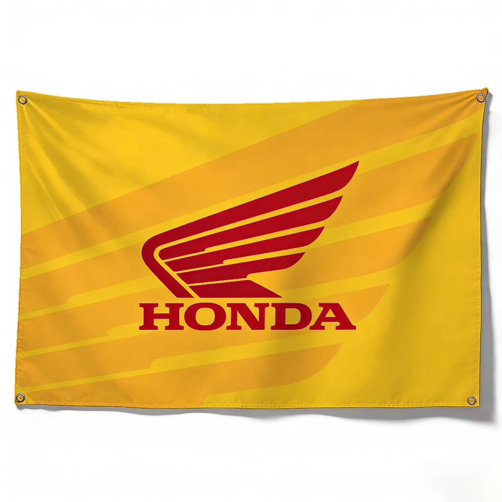 Мотоцикл Для HONDA Декоративный Флаг Водонепроницаемый Устойчивый к выцветанию Полиэстер Внутренний Наружный Подвесной Флаг