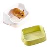 Guinea Pig Litter Pan Plastic Small Animals Round Corner Tray Toilet Potty Trainer For Hamsters Ferret  Small Animals