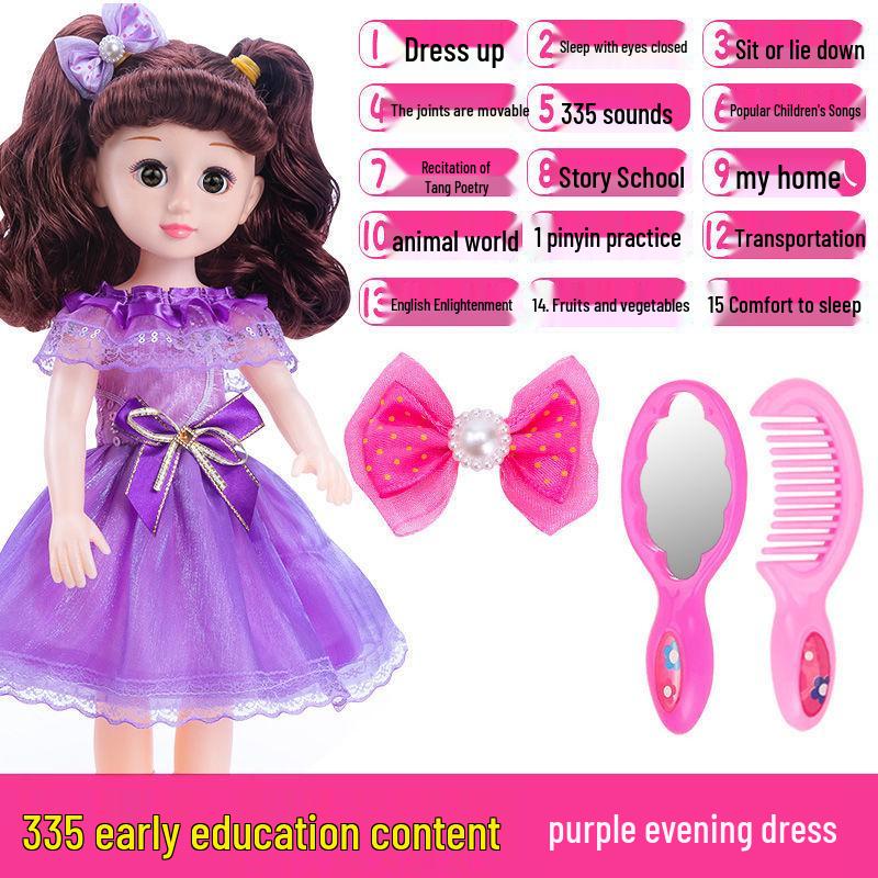 Interactive Smart Doll Set with Changeable Clothes - Princess Toy for Girls, Perfect Birthday Gift