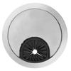 4PCS Brushed Silver Wire Hole Cover Zinc Alloy Cable Hole Cover Desk Cable Grommet  Computer Desk
