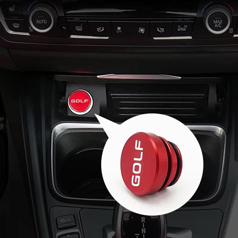 W141Alloy Car Cigarette Lighter Button Cover for Volkswagen VW Golf 4 5 6 7 GTI Jetta Passat Tiguan MK6 Sharan Scirocco Accessories