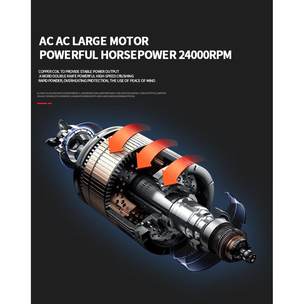 350ml Portable Soy Milk Machine with Juicer, Blender and Safety Switch