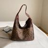 Stylish Black And Brown Leopard Print Tote Bag For Effortless Casual Chic Fashion