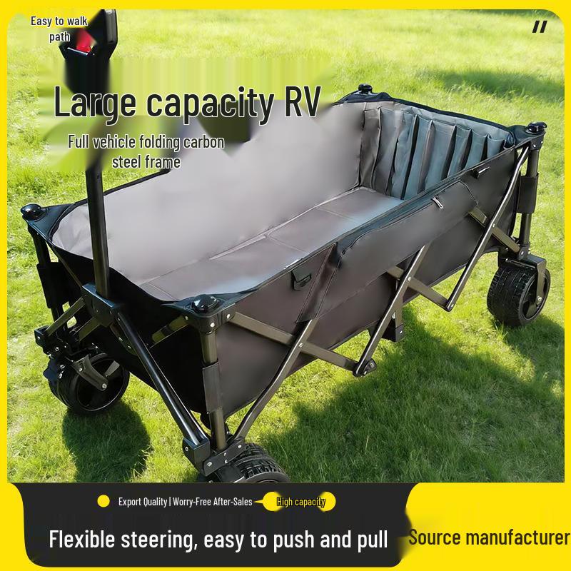 Складная походная тележка и коляска для детей: Переносная тележка для пикника на природе, путешествий и рыбалки.