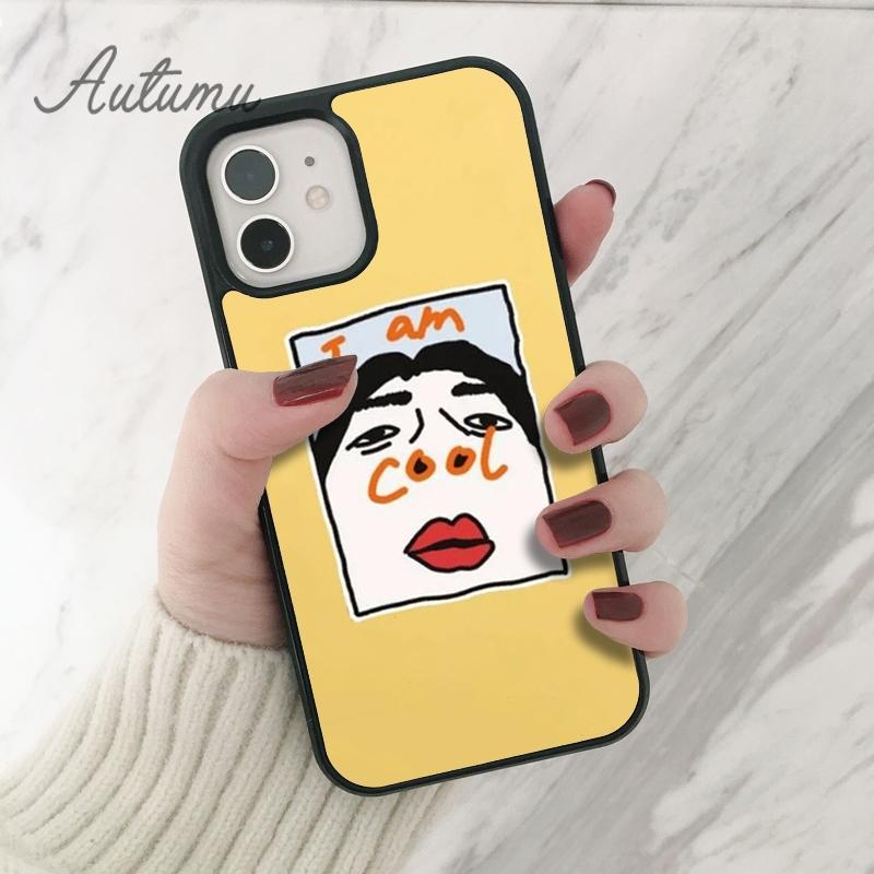 Чехол для телефона с забавным рисунком «I Am Cool» для iPhone 11 12 13 14 Pro Max mini XR XS SE 2020 7 8 Plus Samsung Galaxy S21 S22