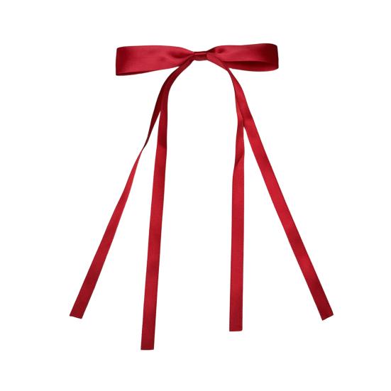 Заколка для волос для девочки, длинная лента, бант, декор, заколка для волос, декоративная заколка для волос на затылок, металлические шпильки, аксессуары для волос на День святого Валентина