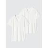 Uniqlo Япония Хлопок V-образный вырез Футболка 2 шт.