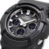 Casio Солнечные ударопрочные базовые часы G-SHOCK GAW-100B-1A с радиоконтролем, на солнечной батарее, мужские, водонепроницаемые, черные, аналого-цифровые