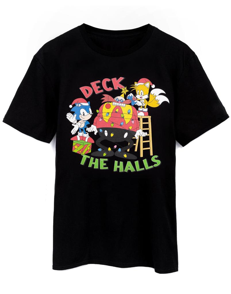Sonic the Hedgehog Short Sleeved TShirt Unisexs Black Official Merch