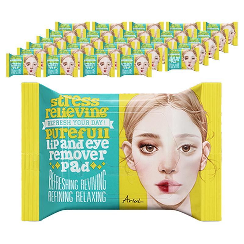Ariul Stress Relieving Pureful Lip & Eye Remover Pads 30p, 55g, 30 pcs