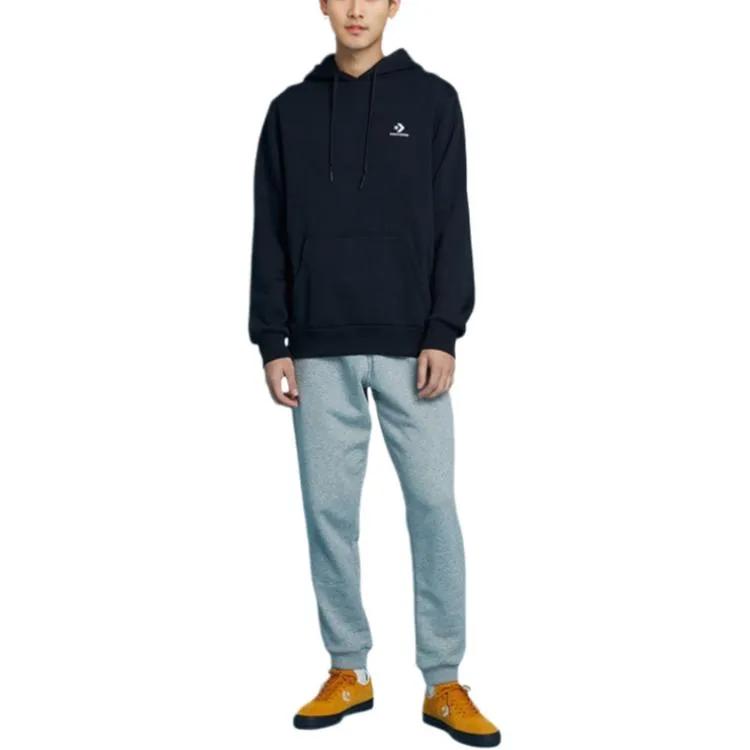 Converse EMBROIDERED STAR Sweatshirt Men's Ink Black (Unisex) Sweatshirts 10019923 A01