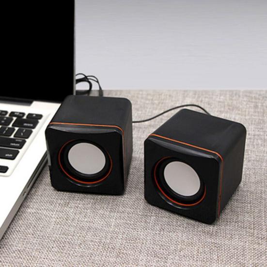 1 пара проводных динамиков, портативный USB-питание, мини-динамик, 3,5-разъемный сабвуфер, динамик для компьютера, ноутбука