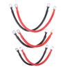 Battery Connect Inverter Cable Silicone Cable With Lug Cable Soft Terminal Wire Black Red M6 M8 M10 9Awg 7Awg 5Awg 4Awg 2Awg