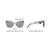 Prada Fashionable Personality Alloy Cat Eye Sunglasses Unisex sunglasses PR50ZS1AB03T