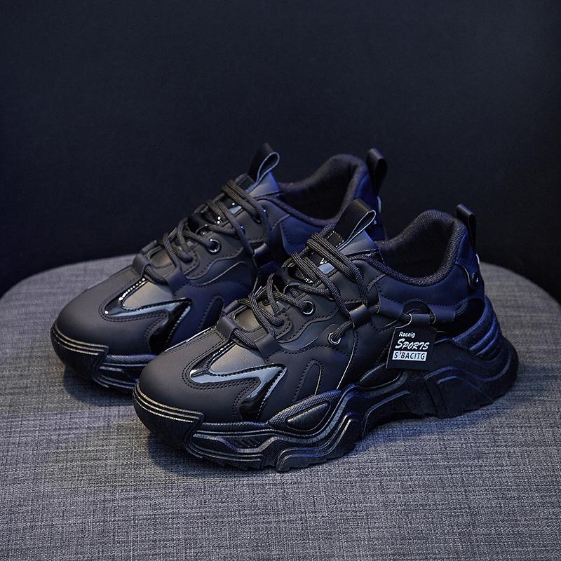 New Style Dad Shoes for Women for Spring Students Versatile Sports Shoes for Women Casual Thick Sole Height-enhancing Shoes