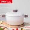 Супница Debo Cappuccino 4,2 л из тонкого чугуна с крышкой