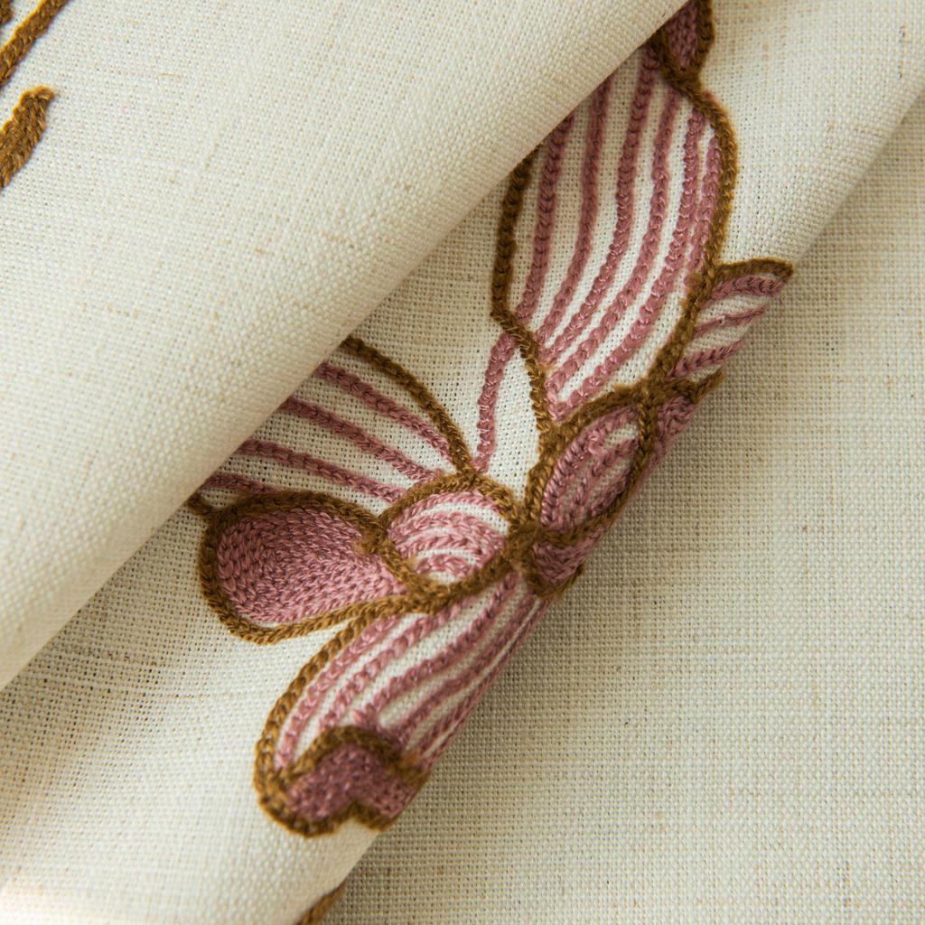 European Classical Floral Blackout Sheer Curtains for Balcony, Living Room, Bedroom, Bay Window