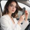 Беспроводная Щетка-плойка для завивки волос, перезаряжаемая через USB, дорожная, с подогревом, круглая щетка, 2-в-1, электрическая плойка-wand, инструменты для укладки