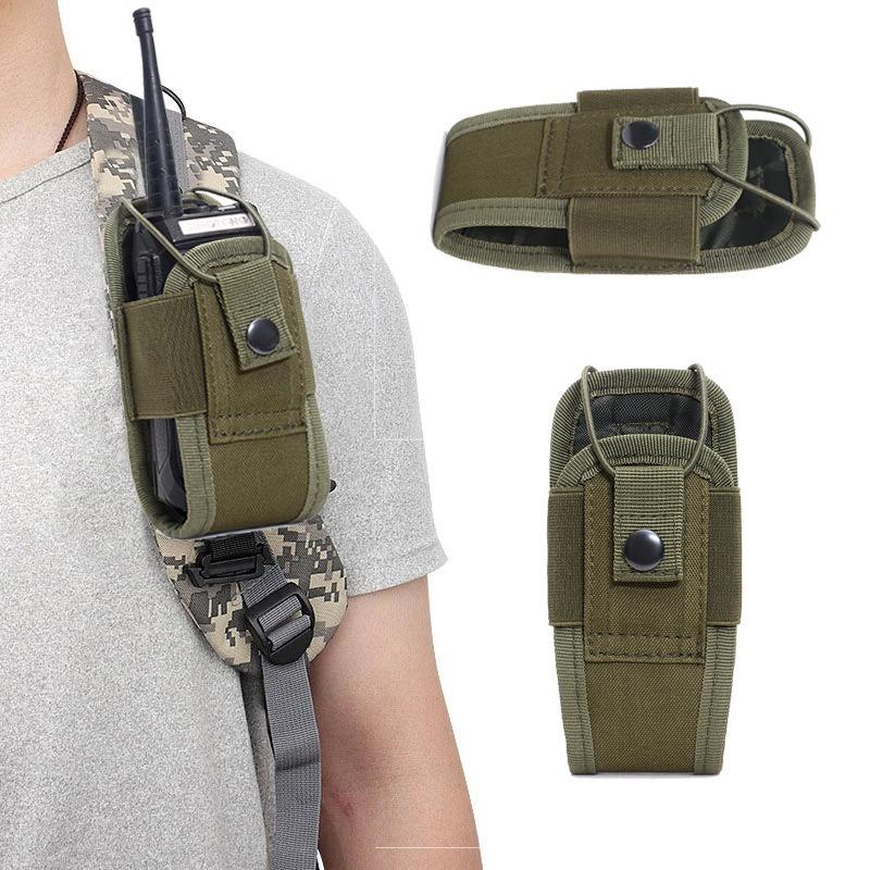 Tactical Walkie Talkie Carry Bag Universal Radio Pouch Holder Pocket for Duty Belt Portable Outdoor Camping Sports Waist DJJPJ01