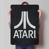 A-Atari Posters Classic Game Metal Signs Wall Decor Custom Tinplate Plaques for Gamers Gaming Room Decoration Art Mural Man Cave