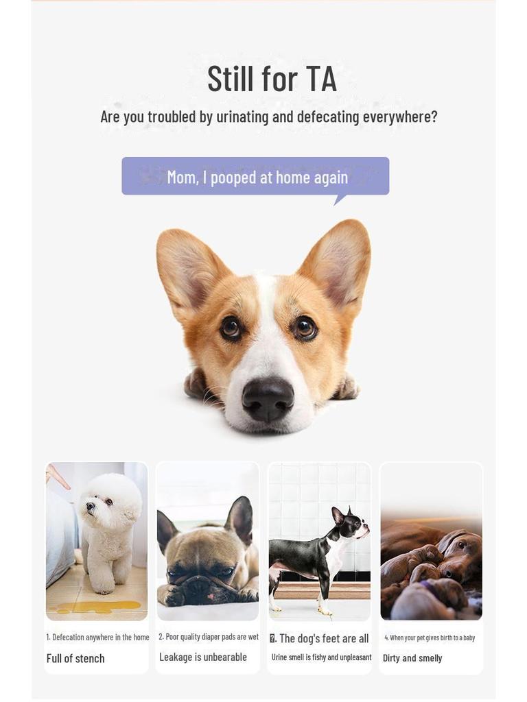 Толстый впитывающий подгузник для собак с дезодорантом - одноразовый подгузник для плюшевых питомцев