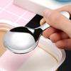 Stainless Steel Children Soup Rice Ice Cream Spoon Kitchen Utensil Tableware