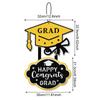 Runtowo Graduation Porch Sign Pendant , Congrats Grad Party Ornaments ,Class of 2026 Graduation Party Door Hanging