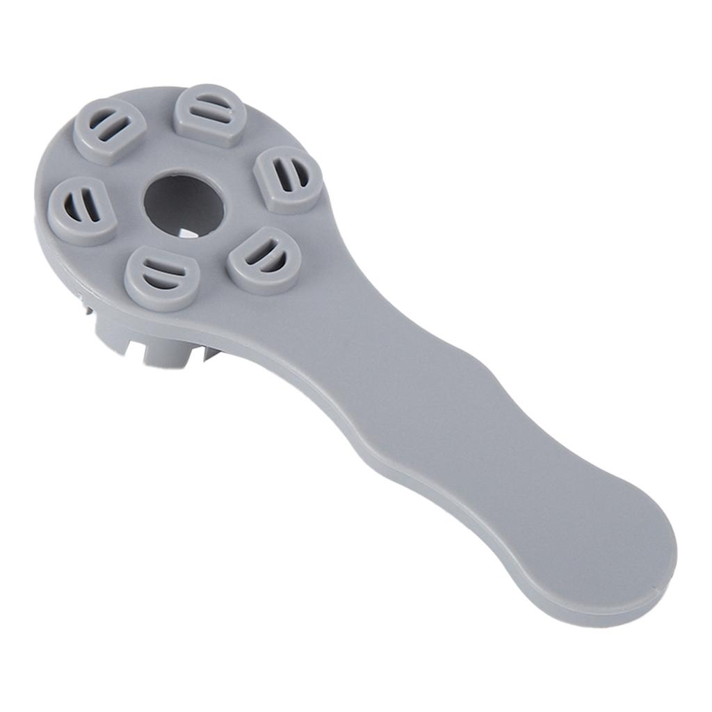 PVC 8 Groove Safety Air Valve Wrench 6 Hole Pressure Relief Valve Spanner Gray for Inflatable Boat