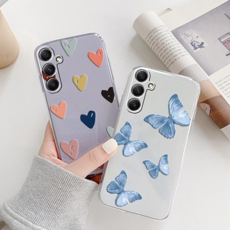 Мягкий прозрачный силиконовый чехол с леопардовым узором для телефона Samsung Galaxy A55 A54 A34, противоударный защитный бампер для камеры Samsung S24 Ultra