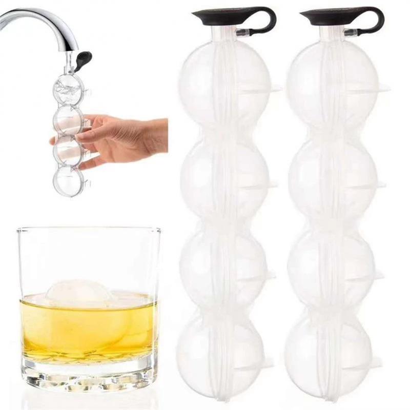 New Ice Hockey Ice Box Molds Sphere Round Ball Ice Cube Makers Bar Party Kitchen Whiskey Cocktail DIY Ice Cream Moulds Ice Mould 6