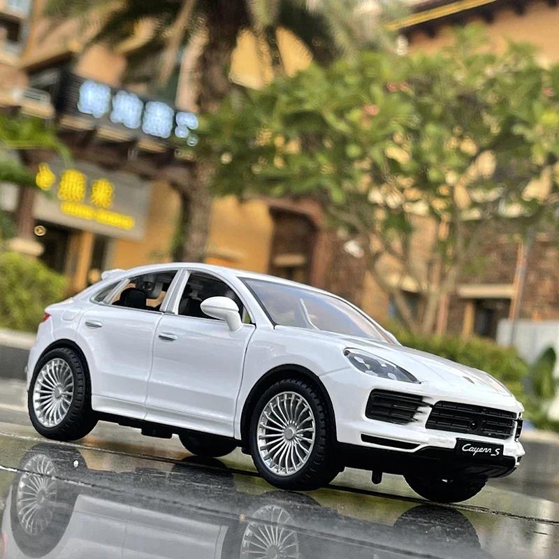 1:24 Porsches Cayenne Turbo S Alloy Car Model Diecasts Metal Toy Vehicles Car Model Simulation Sound Light  Favorite Festival