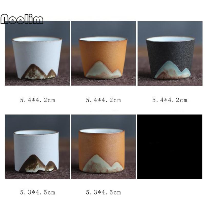 Ручная роспись горные керамические чашки грубая керамика китайский чайный сервиз кунг-фу чайная посуда ручной работы