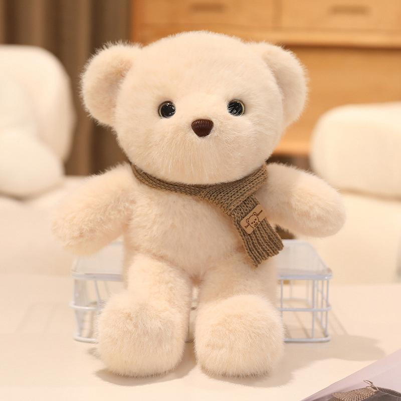 Шарф Медведь Плюшевая Игрушка Кукла Пара Плюшевый Мишка Кукла Ребенок Спит Сопровождающая Игрушка Свадебный Душ