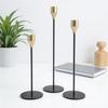 European Wrought Iron Candle Holder Set - Retro Three-Piece Wedding and Home Decor