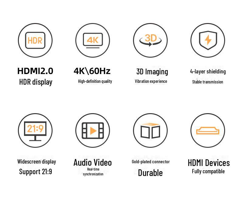 Кабель передачи видеосигнала высокой четкости Shanze HDMI 2.0 для мониторов - 20м/30м/50м