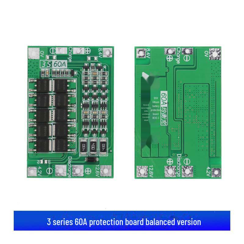Balanced/Enhanced 3/4 Series 40A-60A Li-ion Battery Charger Protection Board for Power Tools