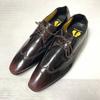 Autograph by Jeffrey West/Long Nose Wingtip Business Shoes/UK10/28.5cm/Reddish Brown/(USED)