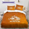 KNVB Pattern Bedding,Quilt Set Quilt Cover Pillowcase Home Birthday Gift(1 * duvet cover + 2 * pillowcase, without core)