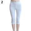 Женская мода Летние Сексуальные Мягкие Узкие Стрейч Капри Джеггинсы для Трендового Образа