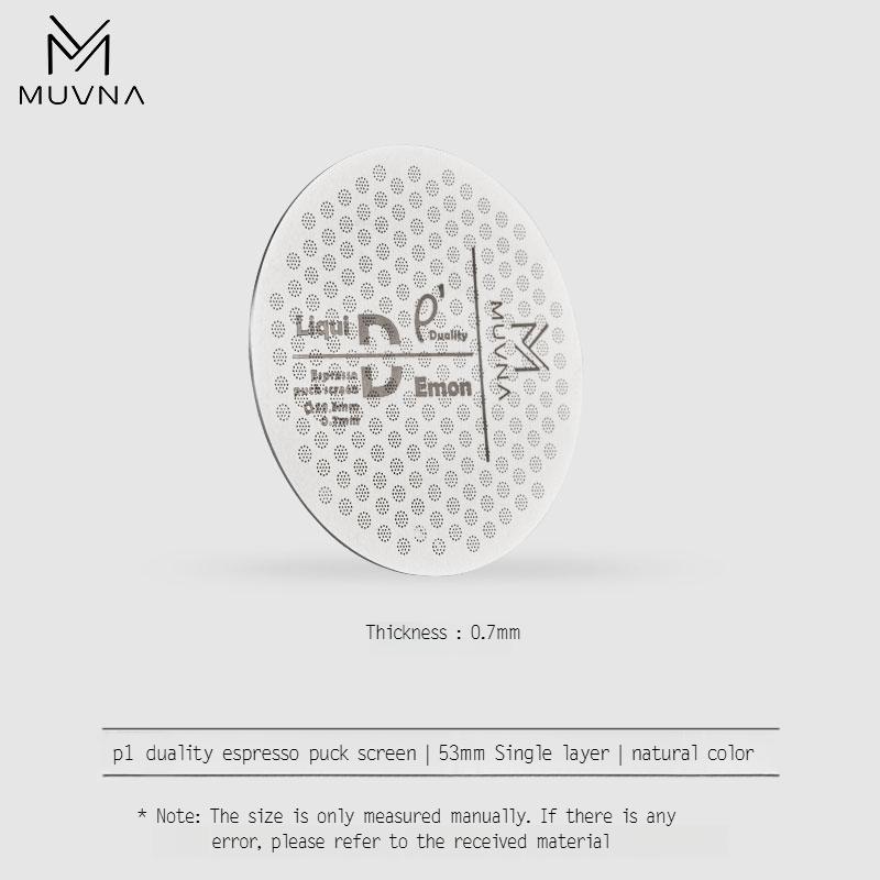 Muvna Ультратонкий Экран для Кофейного Пыли (Puck Screen) Многослойные Металлические Кофейные Фильтры из Нержавеющей Стали Для Корзины Портафильтра 51/54/58 мм